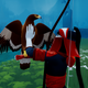 Yes Virginia, you can pet the bird.
